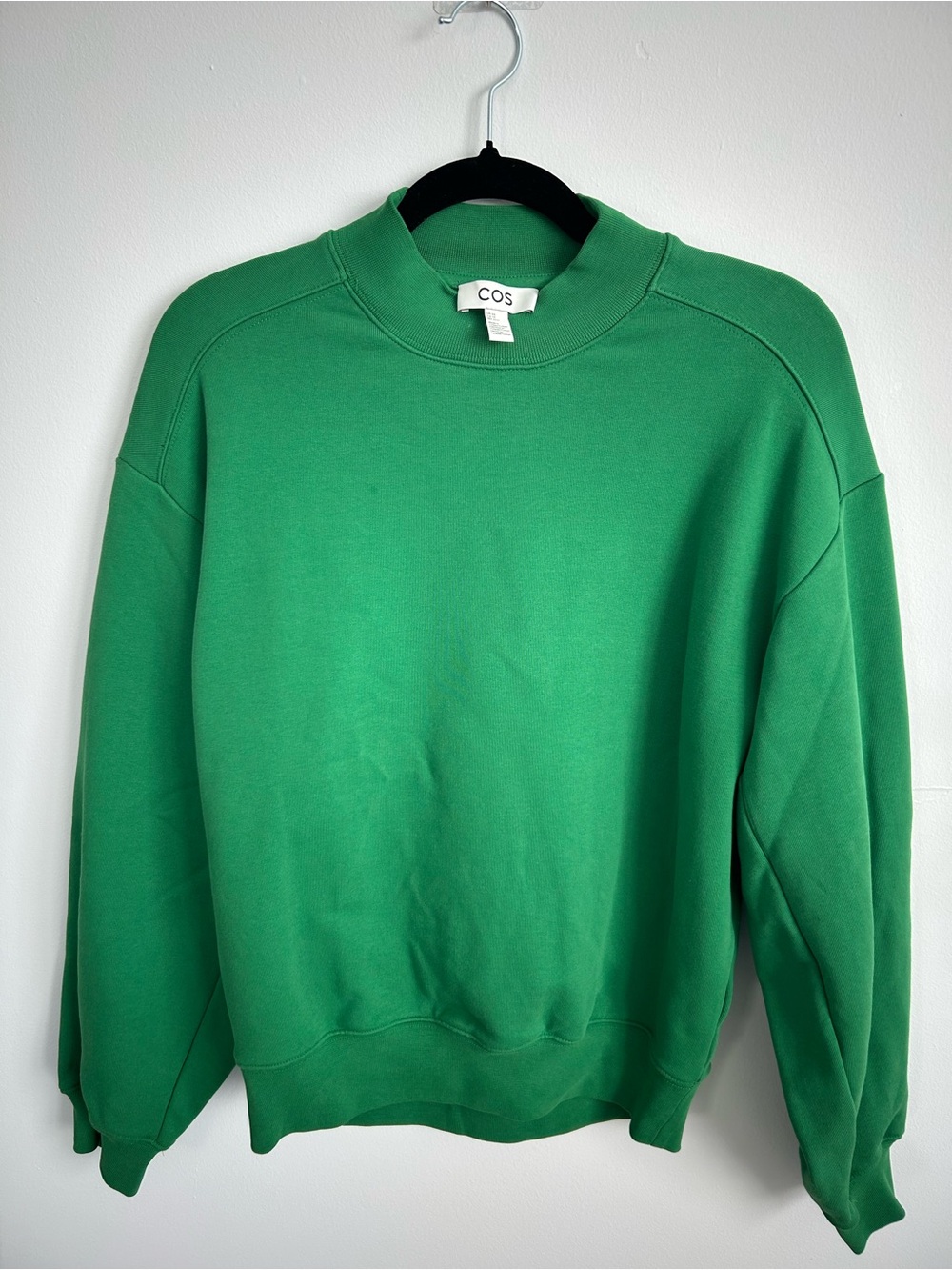 COS Men's Bright Green Crewneck Sweatshirt